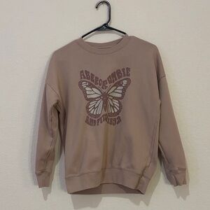 Abercrombie & Fitch Mauve Butterfly Sweatshirt